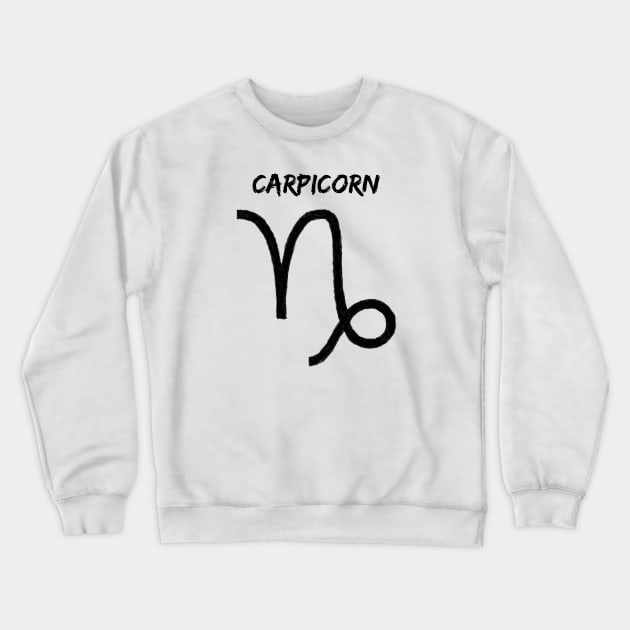 CAPRICORN IN OIL Crewneck Sweatshirt by jcnenm